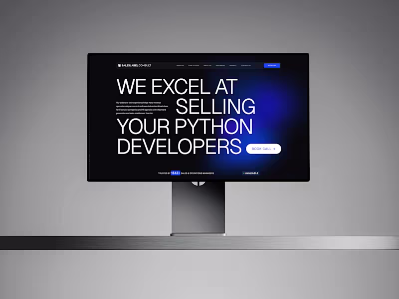 Cover image for Sales Label Consulting – Website Design
