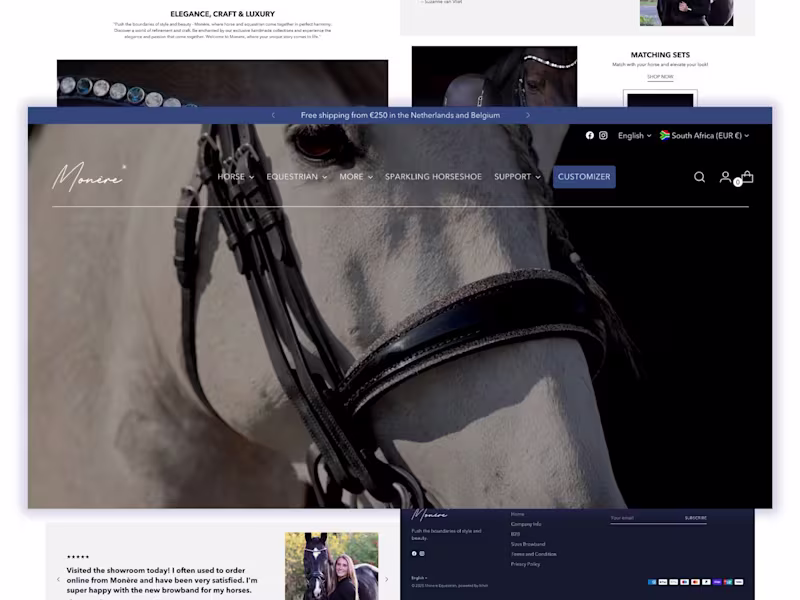Cover image for Customizer for luxury Equestrian brand