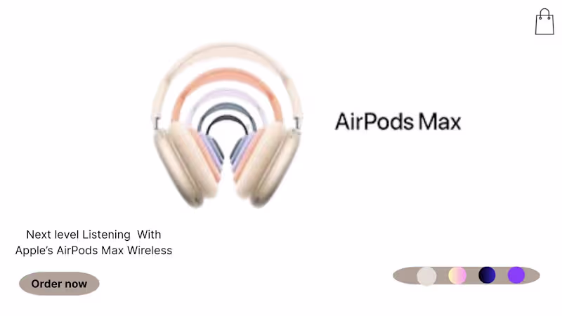 Cover image for APPLE AIRPODS MAX WIRLESS DESIGN