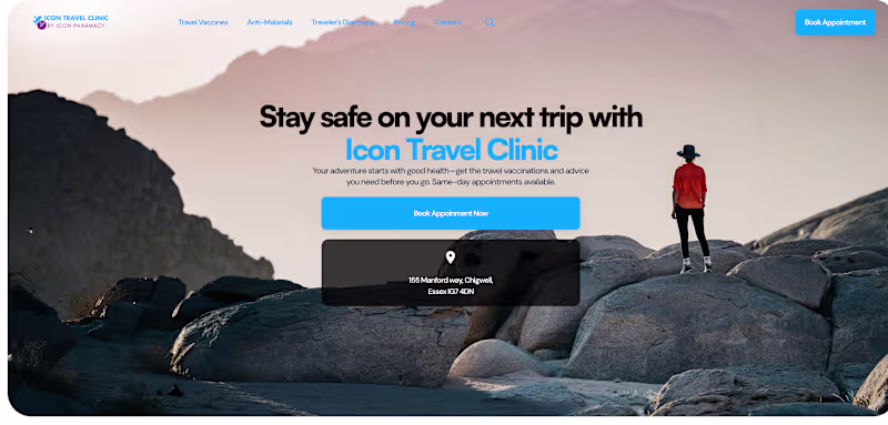 Cover image for IconTravel.clinic (http://IconTravel.clinic) was built around