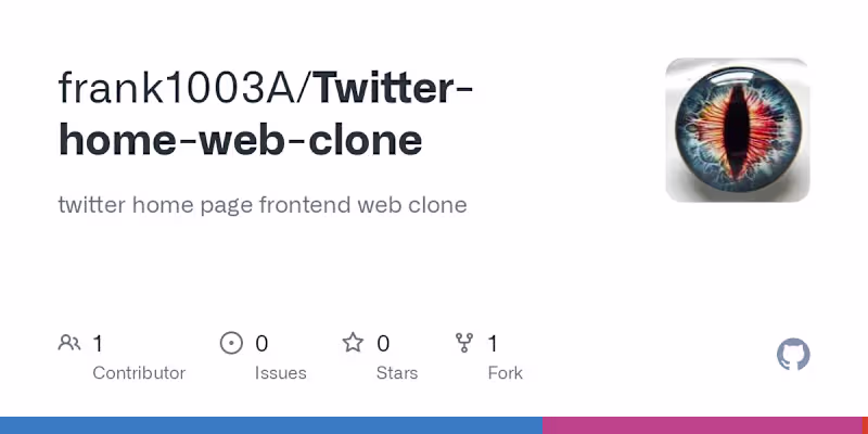Cover image for Twitter Web Home Page Clone