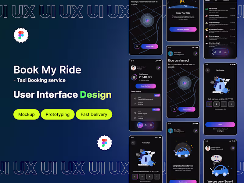 Cover image for BMR-Taxi booking app UI UX