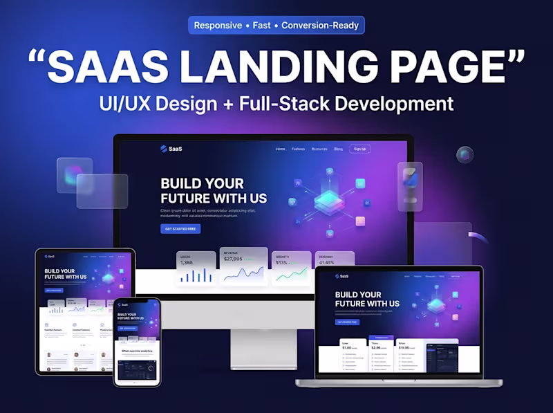 Cover image for High-Converting SaaS Landing Page Design & Development