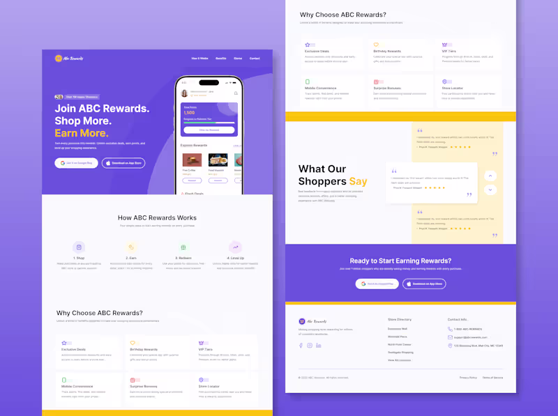 Cover image for ABC Rewards Landing Page