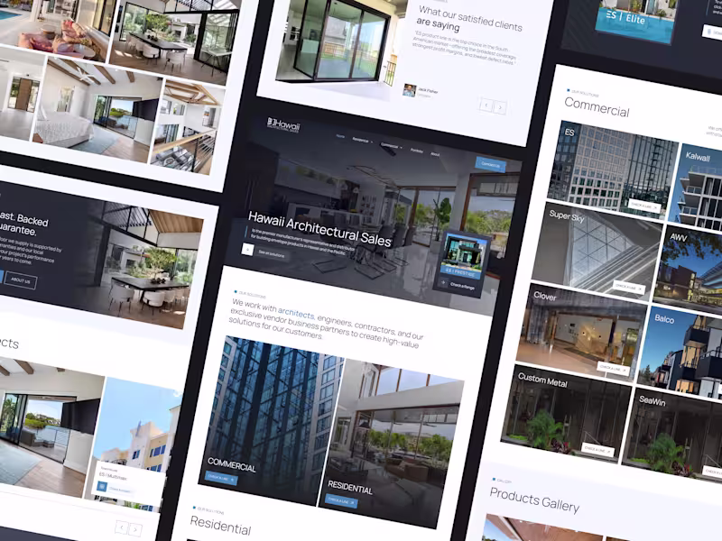 Cover image for Hawaii Architectural Sales | Website development