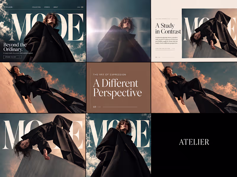 Cover image for Luxury Fashion Website Concept Design