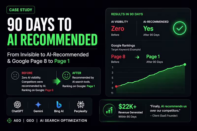 Cover image for From Invisible to AI-Recommended: SaaS Case Study