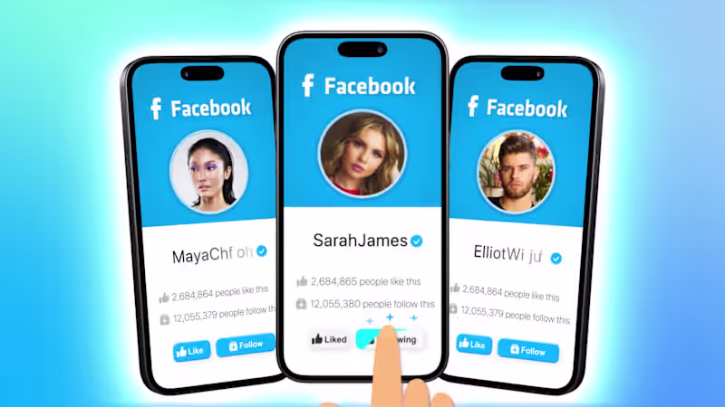 Cover image for Facebook 3D Phone Follow Animation