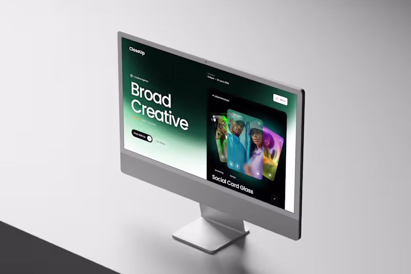 Cover image for Close Up Creative Agency. 

Clean