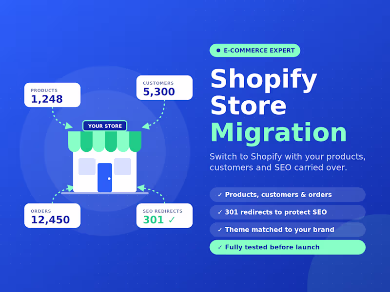 Cover image for Shopify Store Migration: Switch Platforms Without the Stress