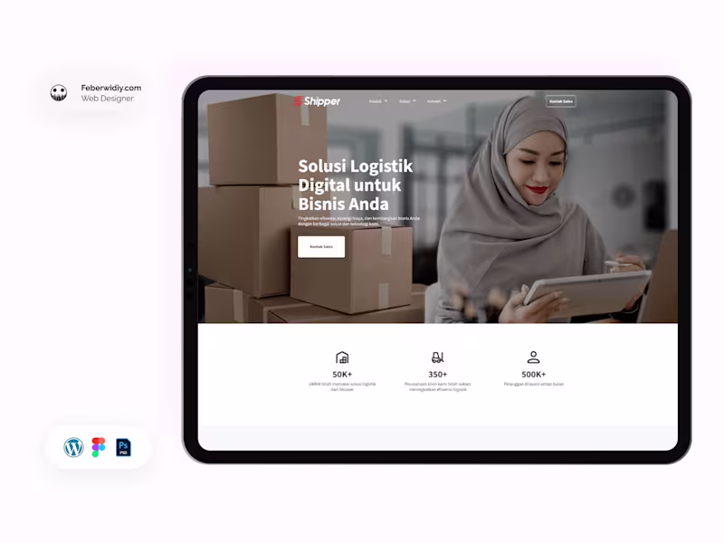 Cover image for Web Design & Development - Shipper Digital Logistik Solution