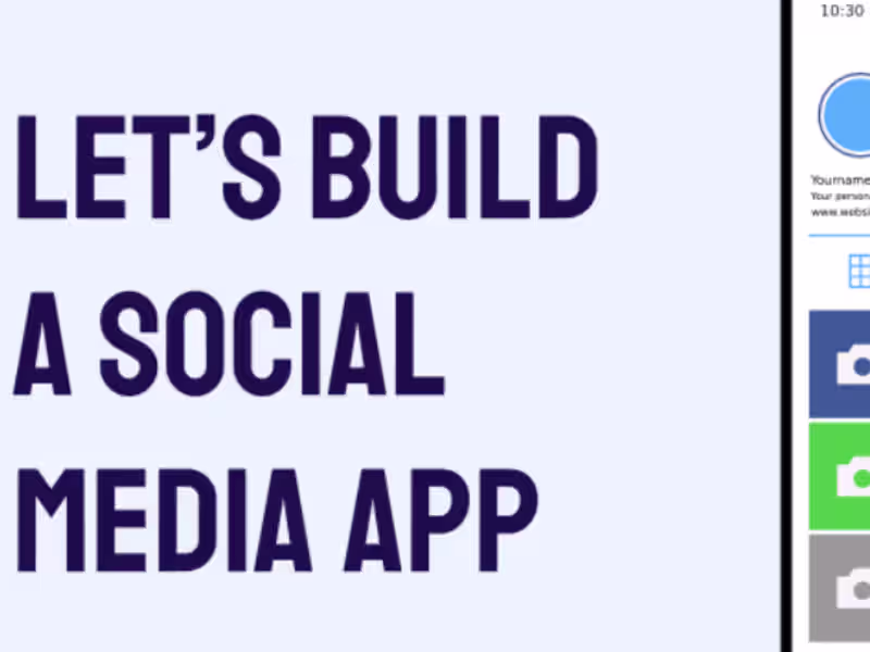 Cover image for Social media app