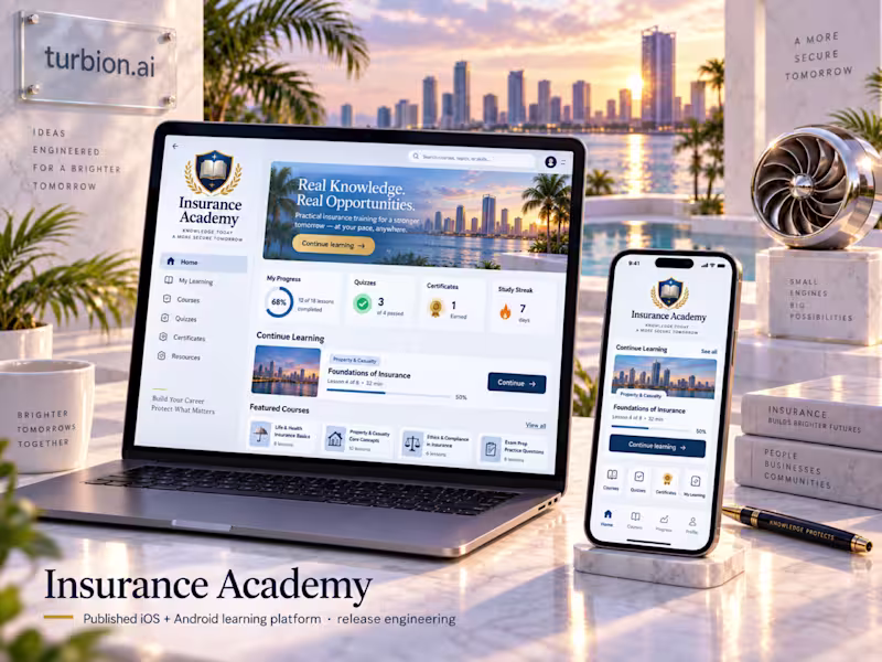 Cover image for Neil Schwabe Insurance Academy — Published Mobile Learning App