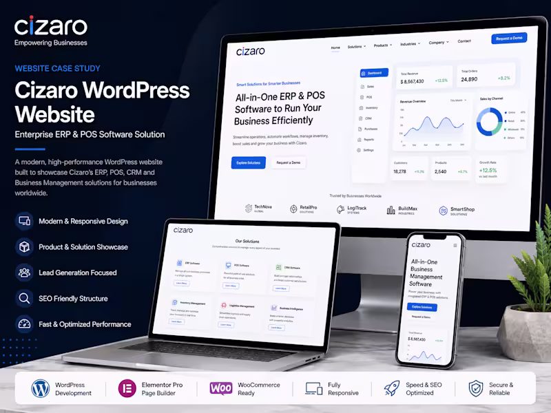 Cover image for Cizaro | Enterprise ERP &