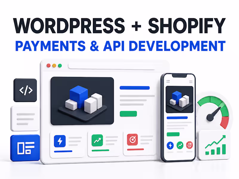 Cover image for WordPress, Shopify & API Development
