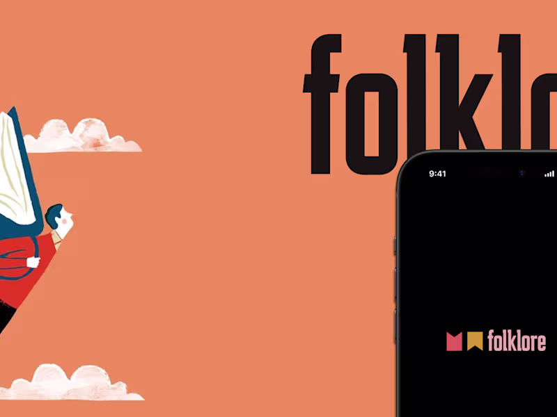 Cover image for Folklore Book Journaling App Design