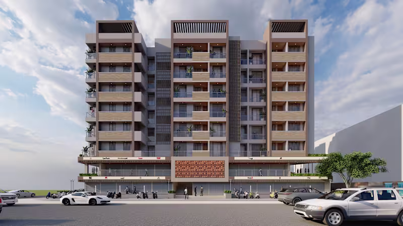 Cover image for The Urban Facade: A Modern Mixed-Use Building