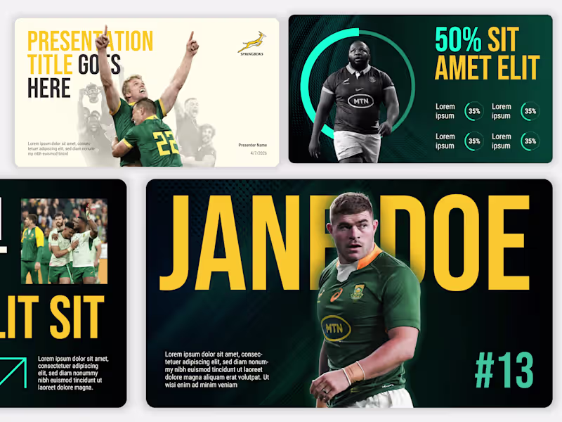Cover image for Sports - PowerPoint Template