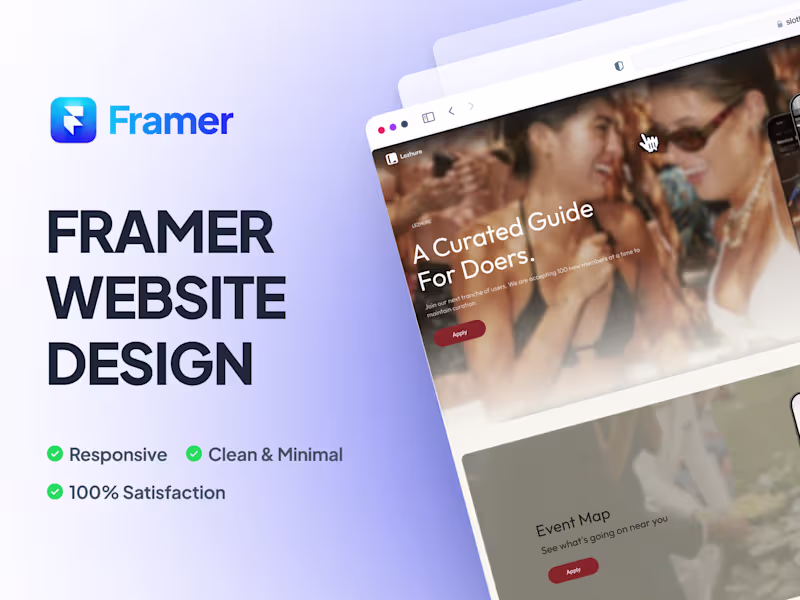 Cover image for I will Design your Website on Framer