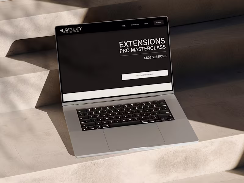 Cover image for Squarespace Website Redesign for Hair Extensions Masterclass