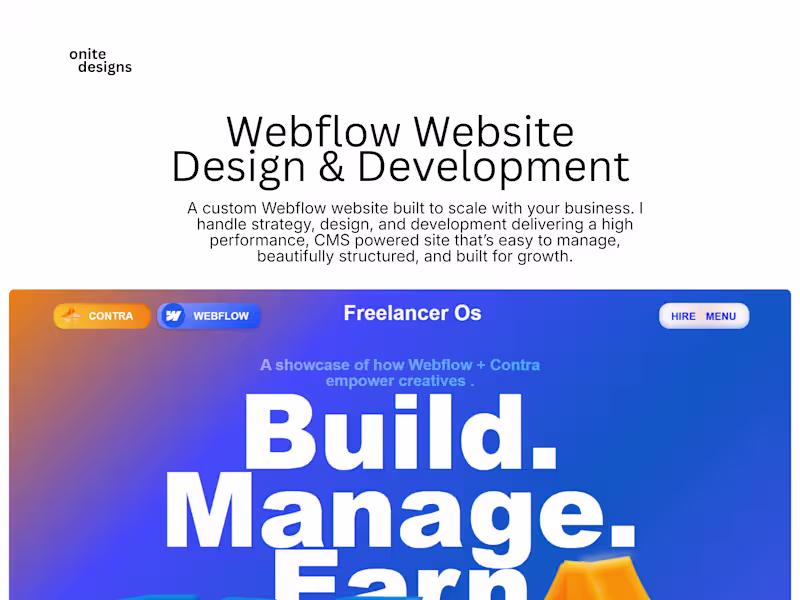 Cover image for Webflow Website Design & Development