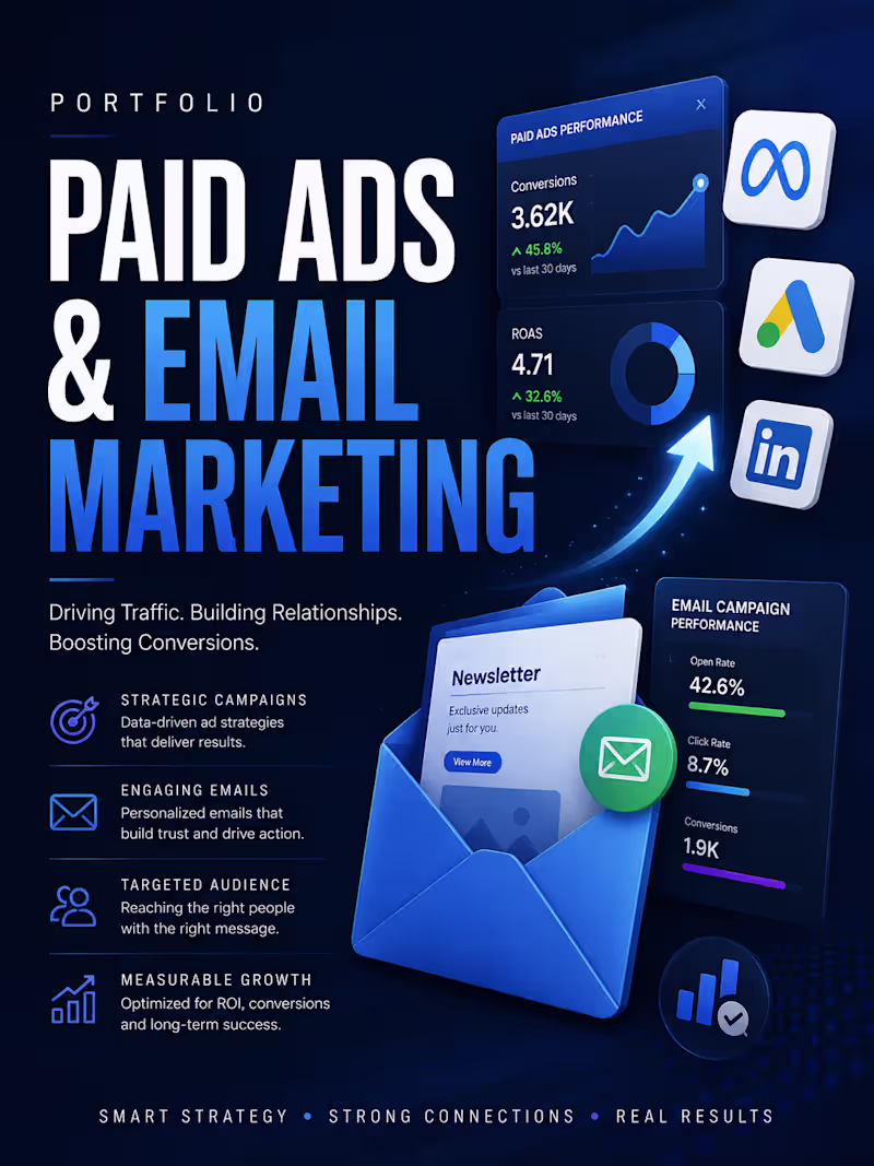 Cover image for Paid Ads & Email Marketing (Spec/Concept)