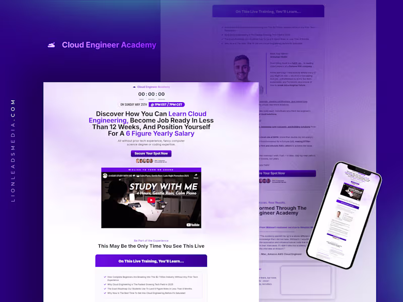 Cover image for High-Converting Cloud Engineering Course Funnel Design