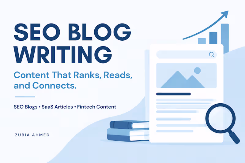 Cover image for  SEO Blog Writing for SaaS, Fintech & Growing Businesses