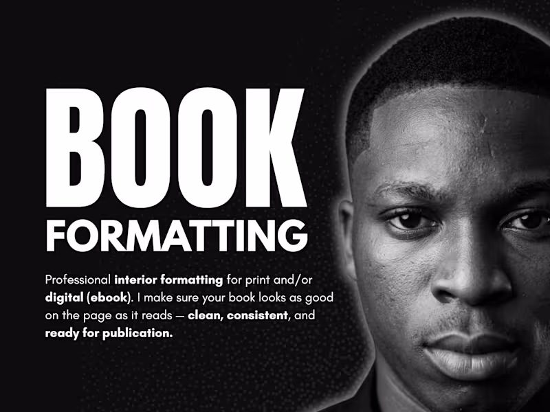 Cover image for Book Formatting