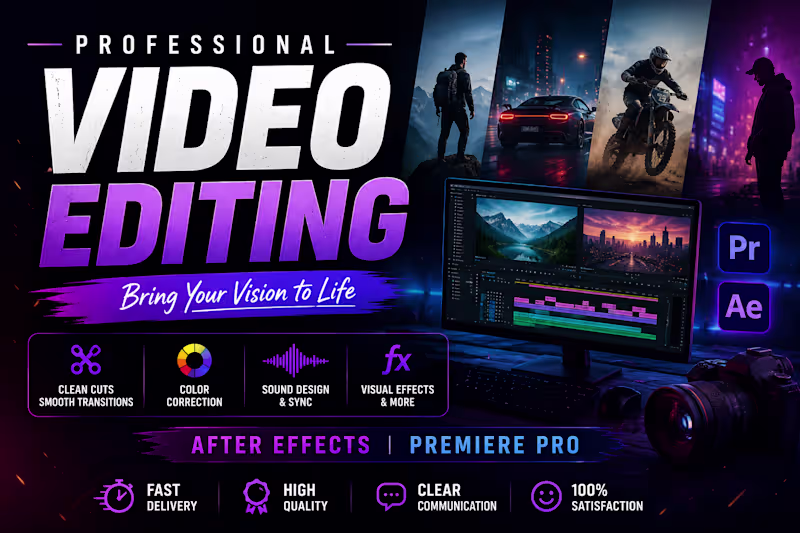 Cover image for video editing