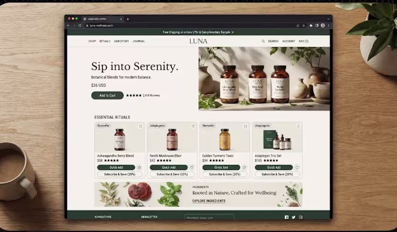 Cover image for This is a design for a Shopify store