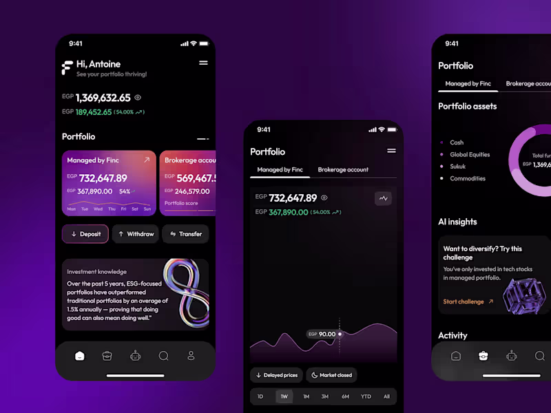 Cover image for FinTech Mobile App Design