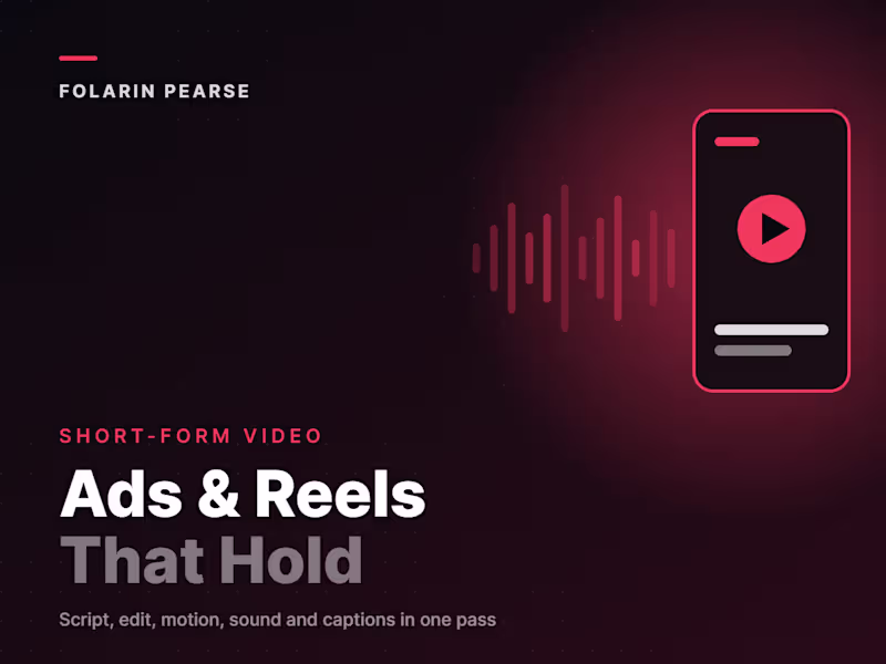 Cover image for Short-Form Ad & Promo Video Editing
