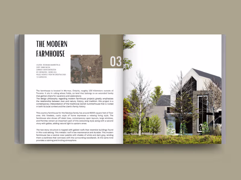 Cover image for The Modern Farmhouse , Ontario .