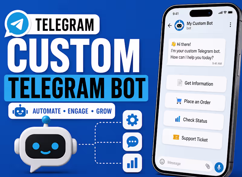 Cover image for Custom Telegram Bot Development