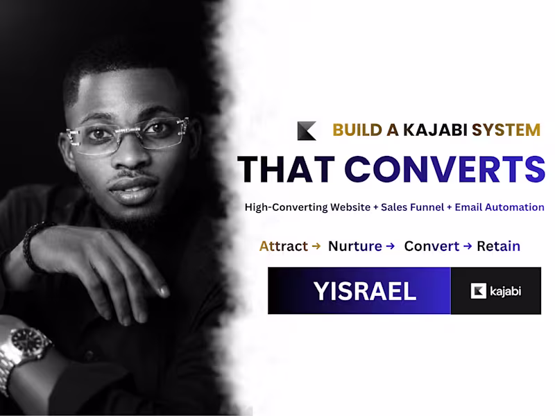 Cover image for Kajabi Website + Funnel + Automated Email Marketing