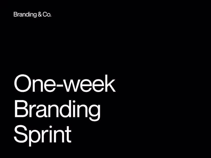 Cover image for One-week Branding Sprint