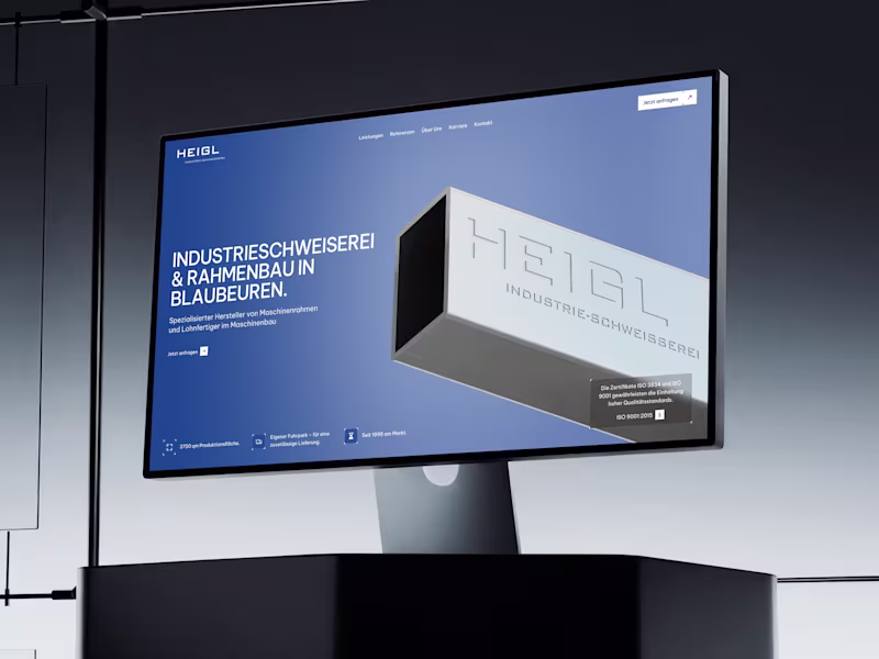 Cover image for B2B Industrial Website Design with 3D Animation