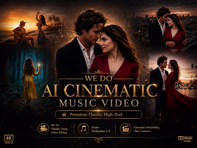 Cover image for AI CINEMATIC MUSIC VIDEO SERVICES
