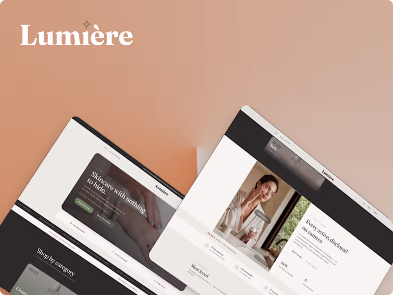 Cover image for Skincare E-Commerce Website — UX/UI Design & Development