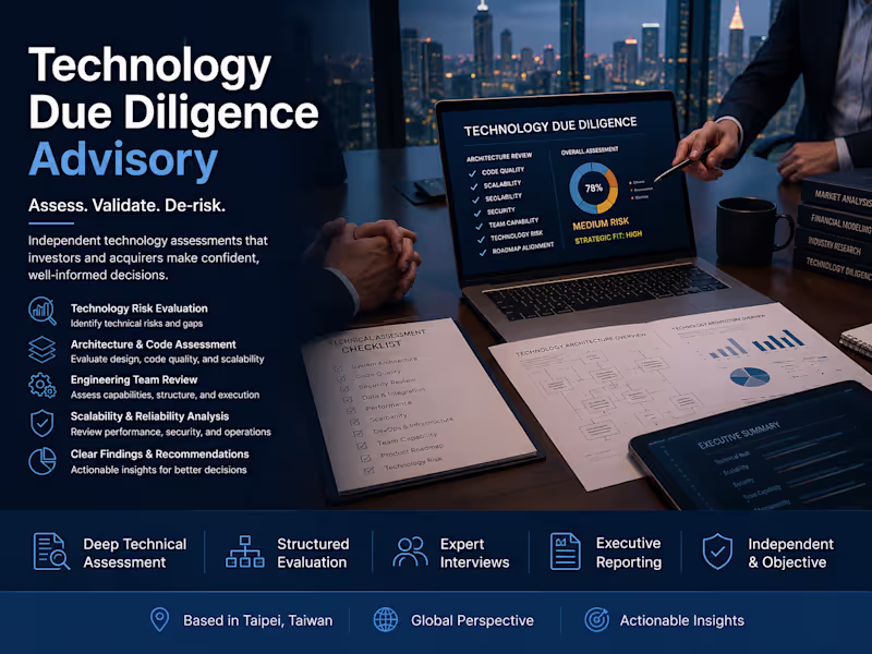 Cover image for Technology Due Diligence Advisory