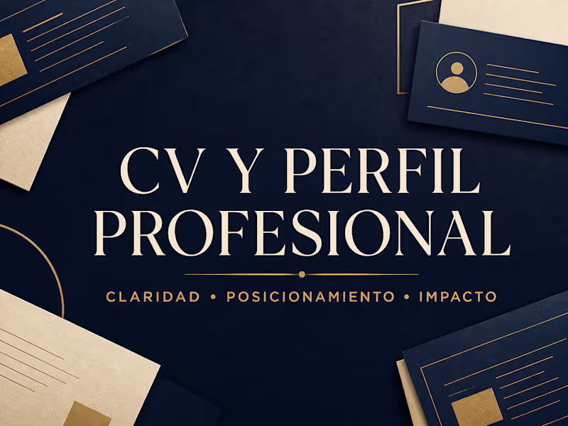 Cover image for CV y perfil profesional que comuniquen tu valor