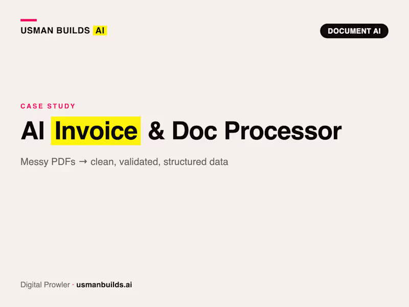Cover image for Automated Invoice Processing with OCR and AI