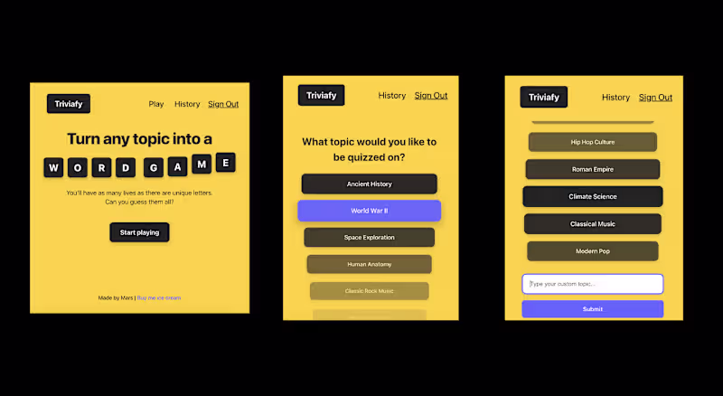 Cover image for How I built Triviafy - the warm up project for my 3 apps in ...