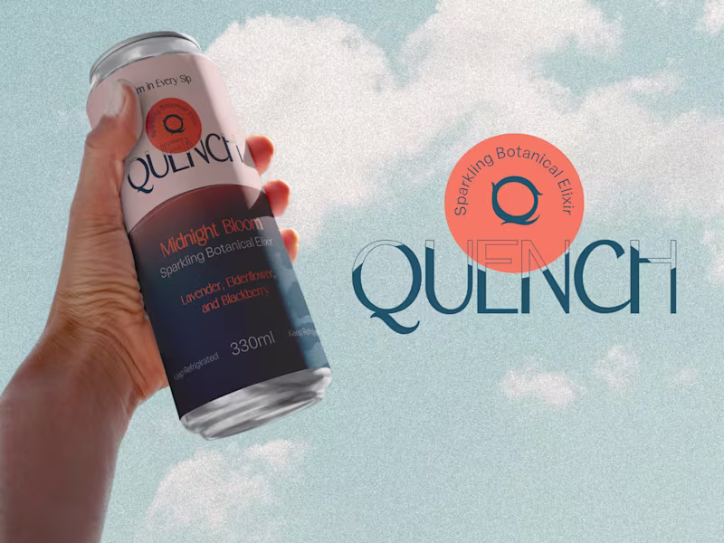 Cover image for Quench Drinks Brand Identity