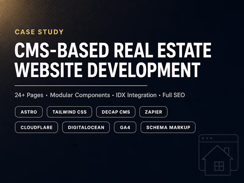 Cover image for Real Estate Authority Modern Website Development
