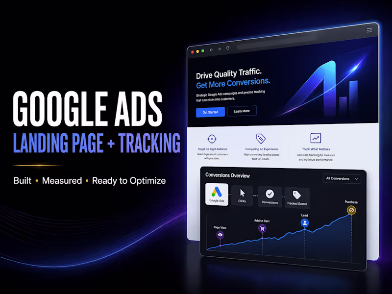 Cover image for Google Ads Landing Page + Conversion Tracking