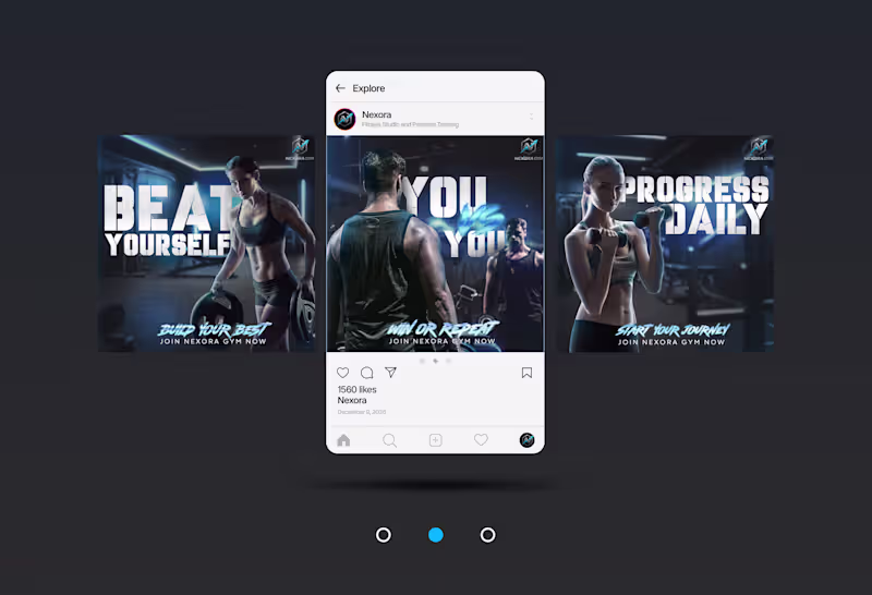 Cover image for You vs You – Nexora Gym Social Media Campaign
