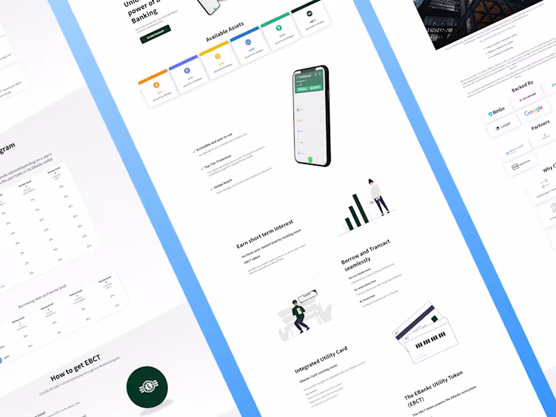 Cover image for EBankc | DeFi Banking Application