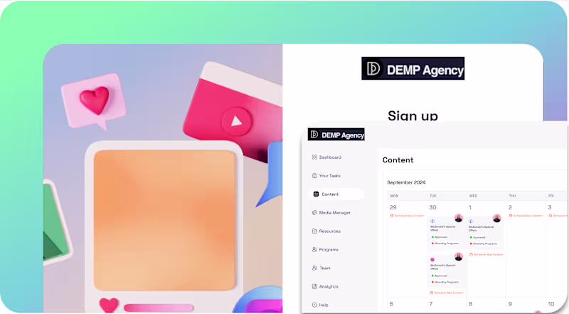 Cover image for Development of DEMP Agency Marketing App